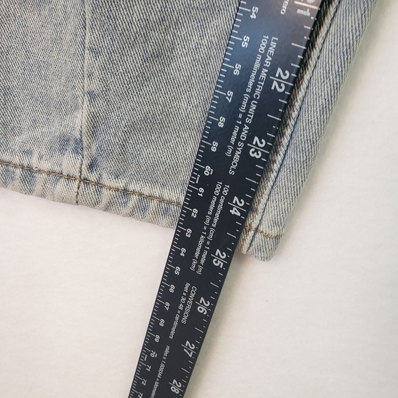 DAZY Denim Womens Medium Mom Jeans High Waist Denim Pleated‎ Light Wash Casual - Picture 8 of 10